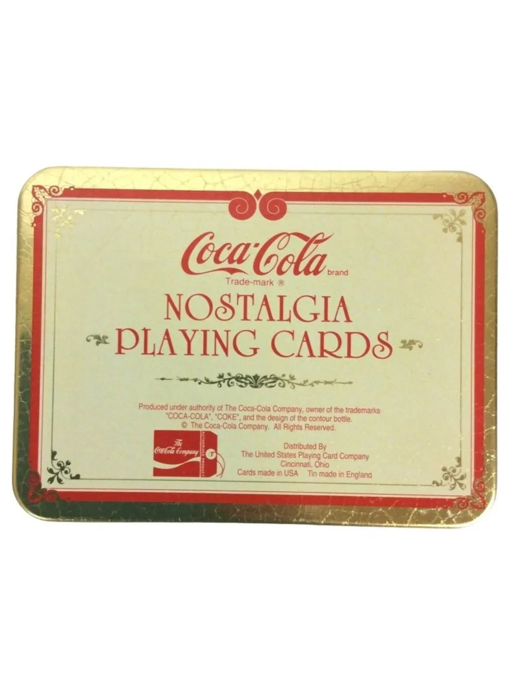 Coca-Cola Santa Claus Ltd Edition 1994 Playing Cards Double Deck Collectible Tin